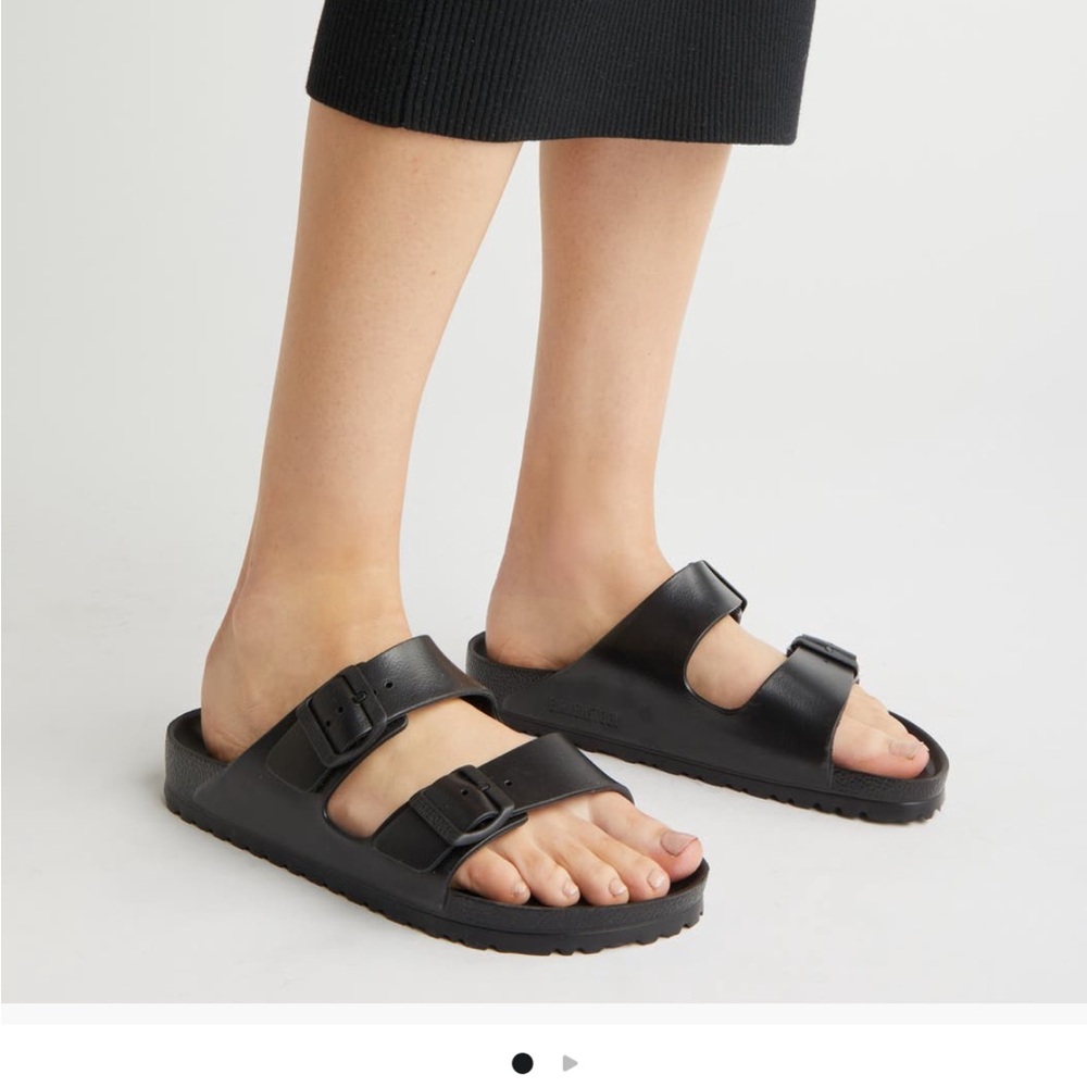 Birkenstock Classic Black Double Strap Sandals